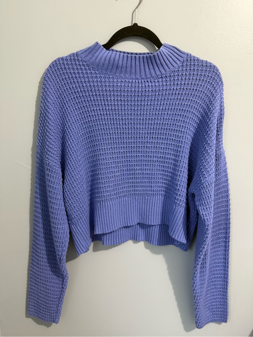 L.A Hearts Purple Cropped Sweater Large